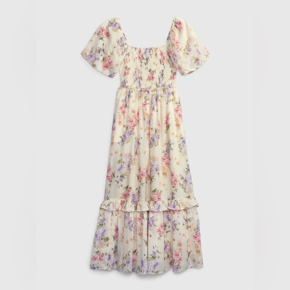 Gap × LoveShackFancy Floral Puff Sleeve Maxi Dress